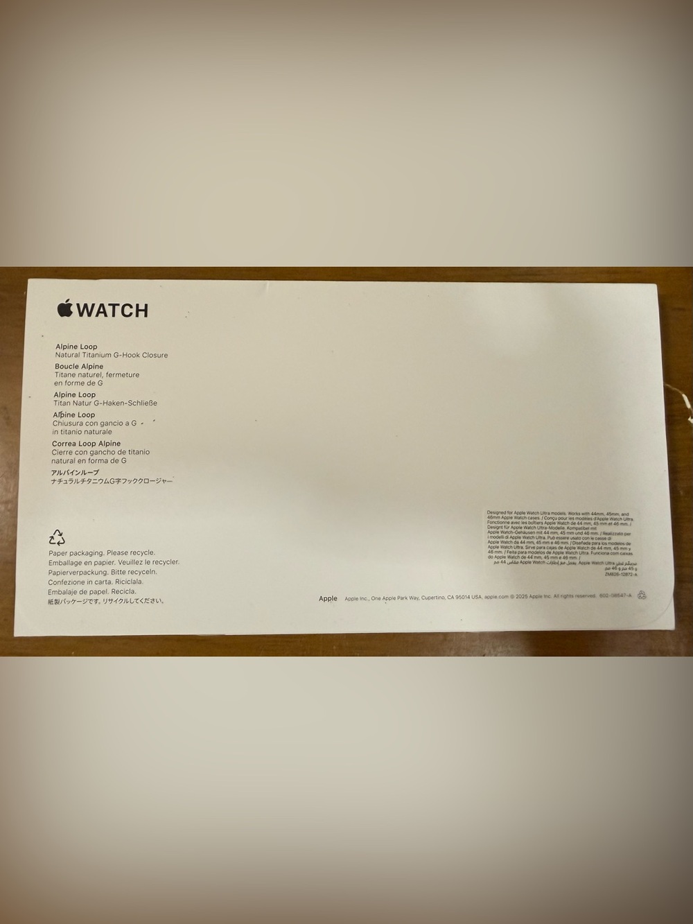 NEW & UNOPENED Apple Light Blue Alpine Loop Watch Band (Small 49mm) - RESERVED - Picture 2 of 5